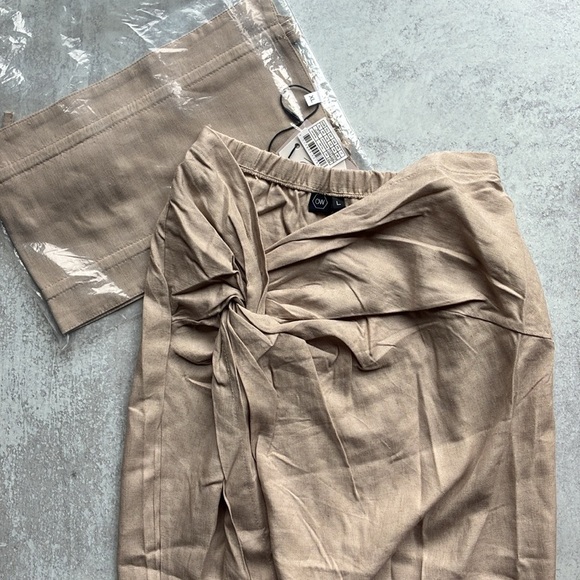 OW Collection Iris Skirt Set Light Beige L/XL - Picture 10 of 11